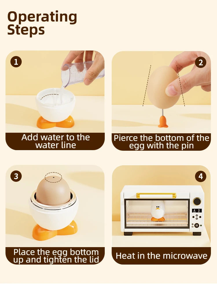 Mikrobølgeægkoger til Kyllinge- og Vagtelæg