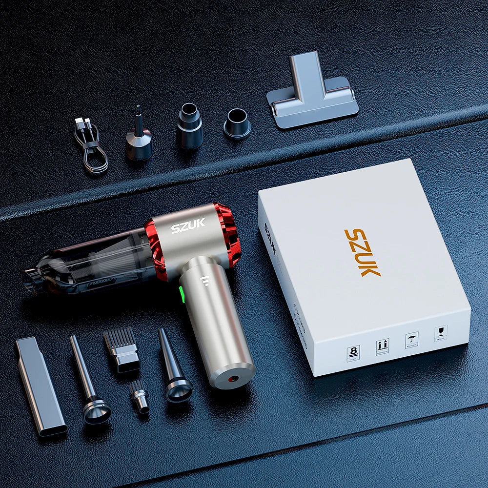 Bærbar Trådløs Mini Bilstøvsuger til Bil og Hjem