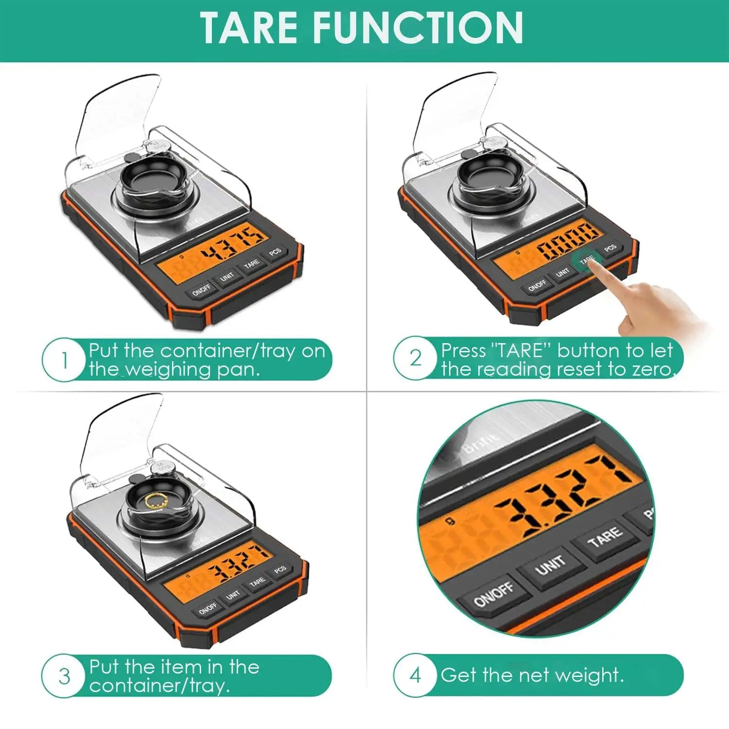 Mini Digital Lommervægt 50g