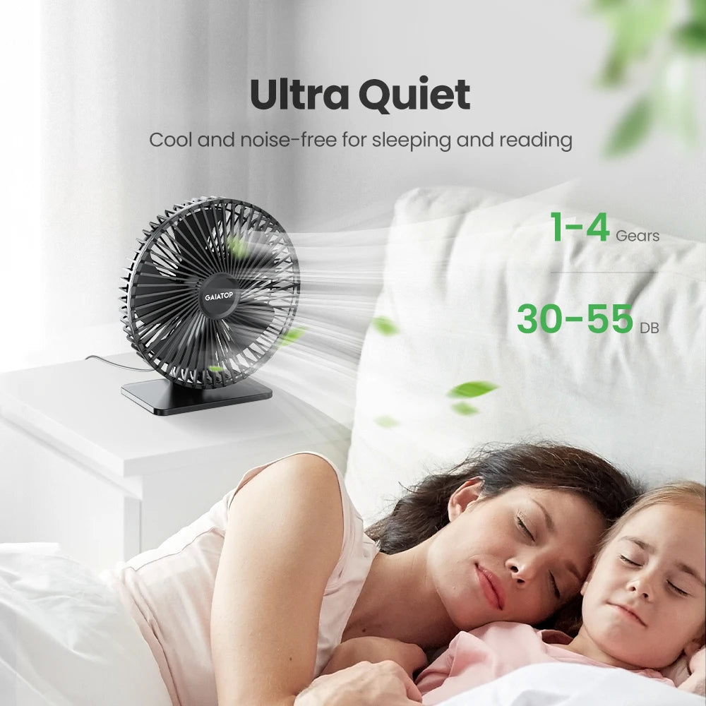 Bærbar USB Skrivebordsventilator
