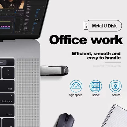 USB 3.0 Mini Metal USB-Drev Højhastighed 128GB–2TB