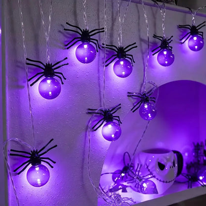 10 LED Spindellys til Halloween