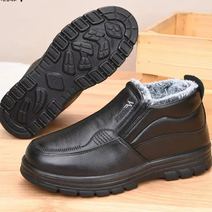 Varme Slip-on Vintersko til Mænd med Fleecefor