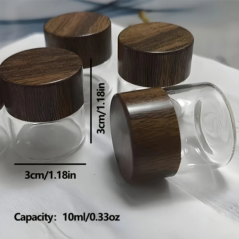 6 Mini Glasflasker – Bærbare Rejsebeholdere