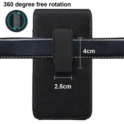 Universel Magnetisk Læder Etui med Bælteklips