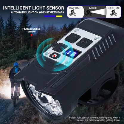 USB Genopladelig Vandtæt LED Cykelforlygte