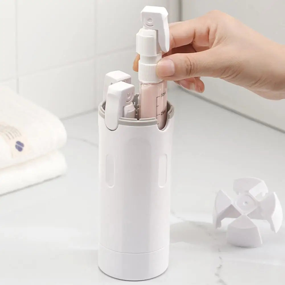 Bærbar 4-i-1 Rejsedispenser til Toiletsager