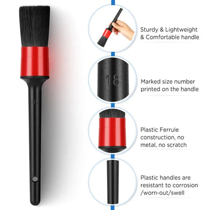 5 Stk. Bilrengøringsbørstesæt