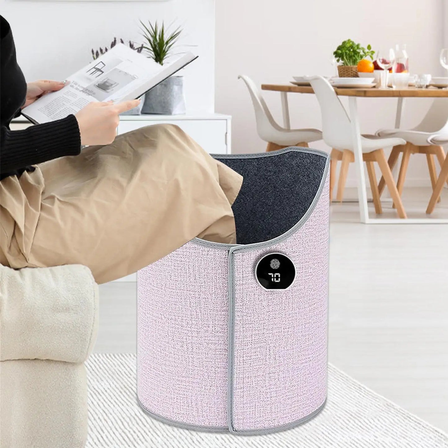 Elektrisk Fod- og Benvarmer til Skrivebord