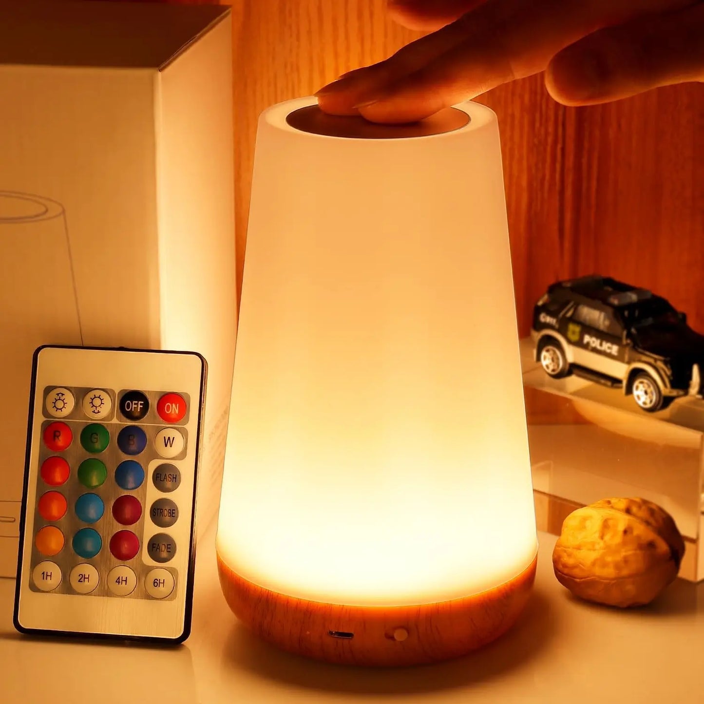 13-Farvet RGB Touch USB Genopladelig Natlampe