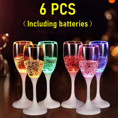 LED Champagne Festlys Glas