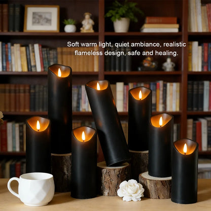Sæt med 5 Flammefri LED-Lys med Realistiske Flammer