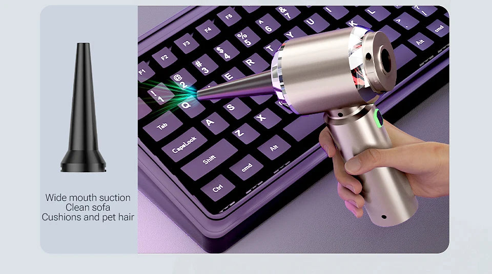 Bærbar Trådløs Mini Bilstøvsuger til Bil og Hjem