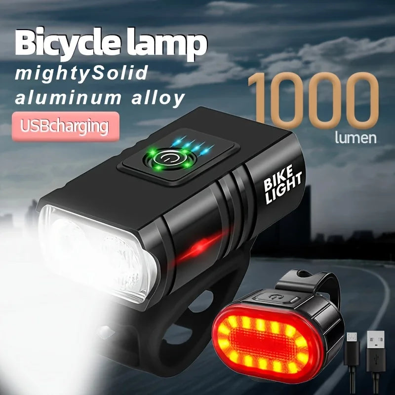 Type-C Genopladelig LED Cykellygte