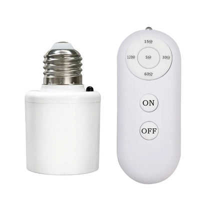 Trådløs E27 Lampefatning med Timer