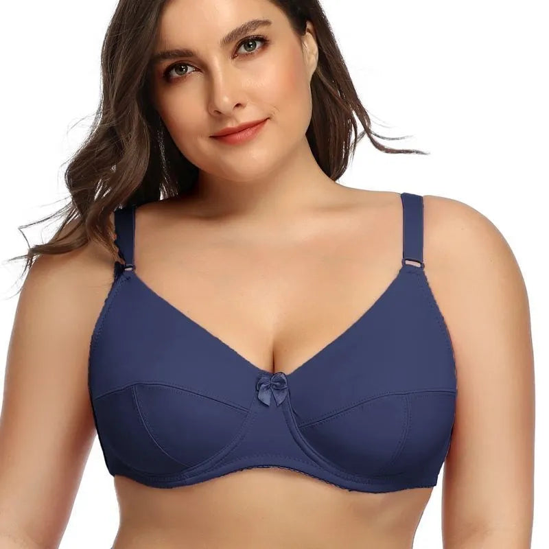 Plus Size Bøjle-BH til Kvinder (Uforet, uden indlæg)