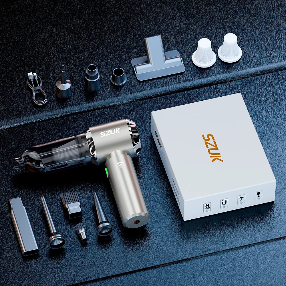 Bærbar Trådløs Mini Bilstøvsuger til Bil og Hjem