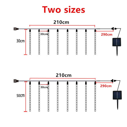Solar LED Meteor Shower Lyskæde