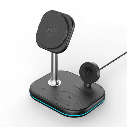 3-i-1 Magnetisk Trådløs Oplader til iPhone, Apple Watch og AirPods