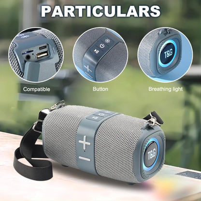 Bærbar Bluetooth-højttaler FM-radio Dyb Baslyd