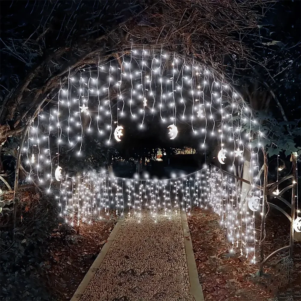 Solcelledrevne Istapper Lyskæder til Udendørs Dekoration