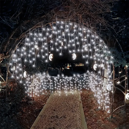 Solcelledrevne Istapper Lyskæder til Udendørs Dekoration