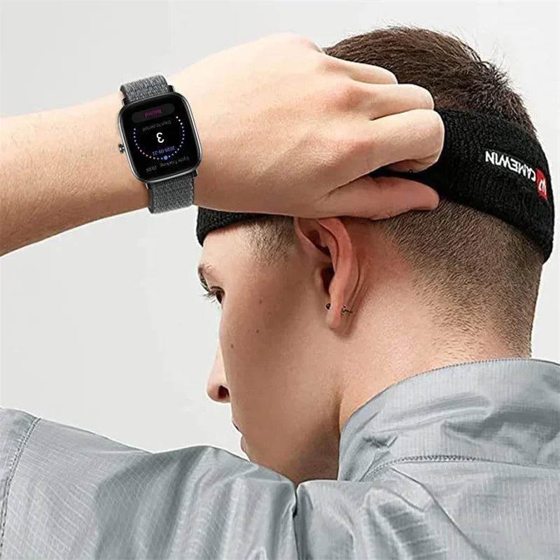 Nylonløkke Urrem til Amazfit, Samsung, Huawei, Xiaomi, Garmin