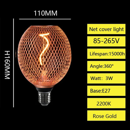 E27 LED-Pære med Metalburdæksel