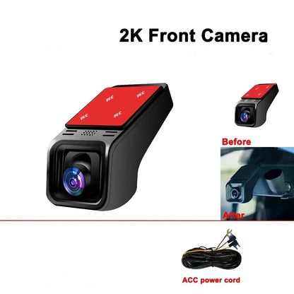 4K HD WiFi Bilkamera med Parkeringssensor og App-styring