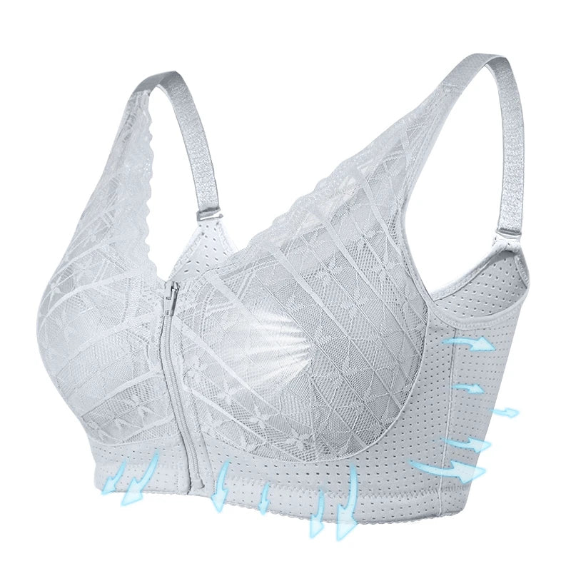 Justerbar Bomulds Mastektomi Bh med Lomme