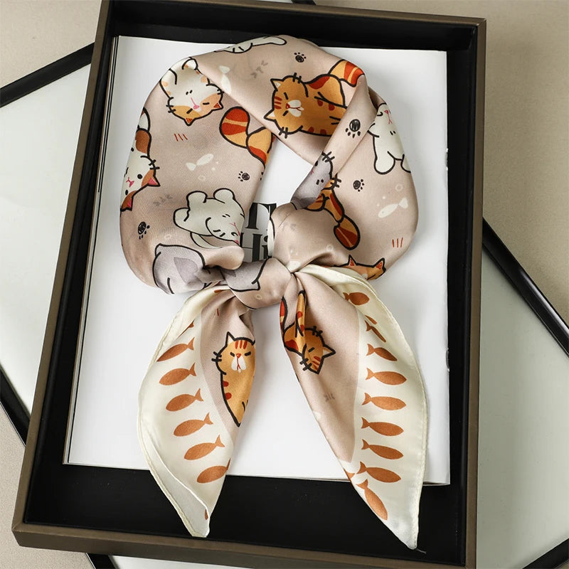 Silke Satin Tørklæde til Kvinder