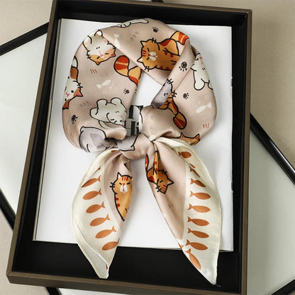 Silke Satin Tørklæde til Kvinder