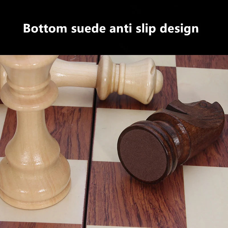 Træskaksæt med Foldbart Bræt