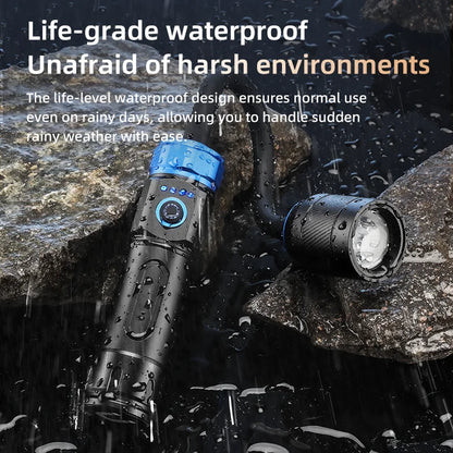 Genopladelig 360° Roterende LED-arbejdslygte