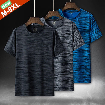 Herre Plus Size Sommer T-shirt