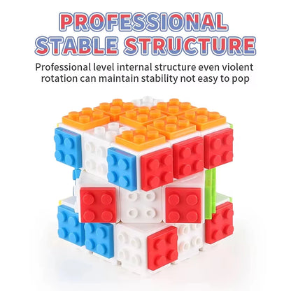 3D Magisk Puslespilskube Byggeklodser