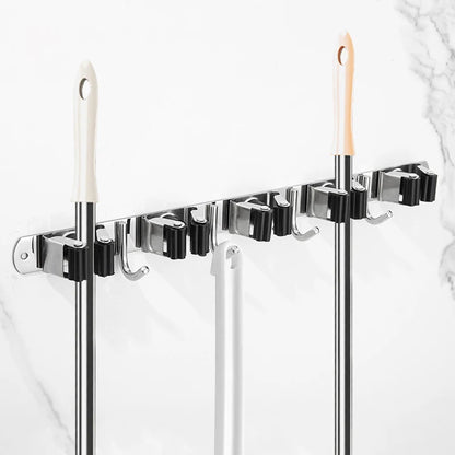 Vægmonteret Kost- og Moppeholder