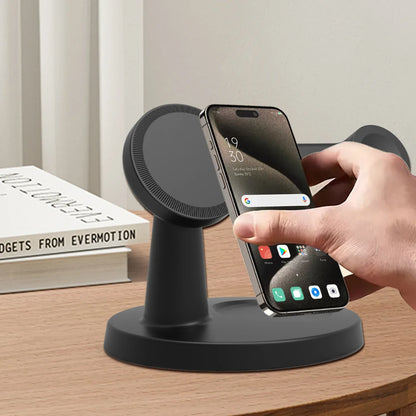 3-i-1 Magnetisk Trådløs Oplader til iPhone, Apple Watch og AirPods