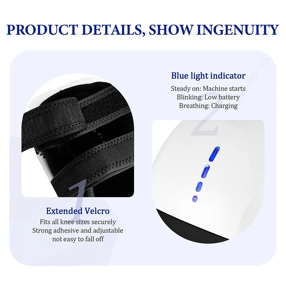 Smart Knæmassageapparat med Vibration og Lufttryk