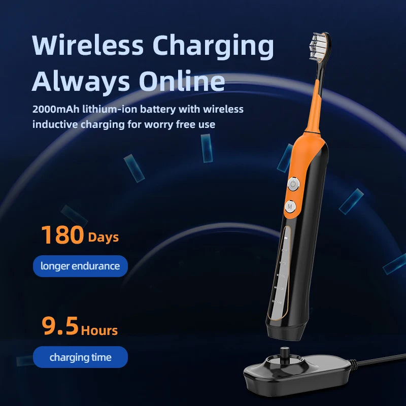 USB Genopladelig Sonic Elektrisk Tandbørste