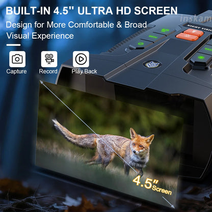 4K Nattesynskikkert med 4,5" Skærm