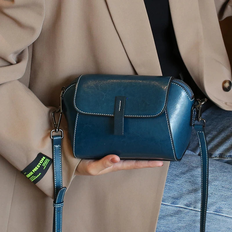 Lille Crossbodytaske i Ægte Læder til Kvinder