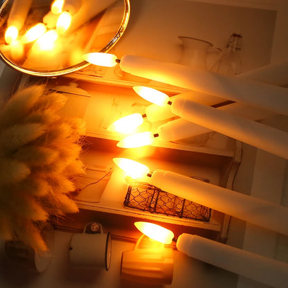 Flammefri LED Stearinlys med Fjernbetjening 6-Pak