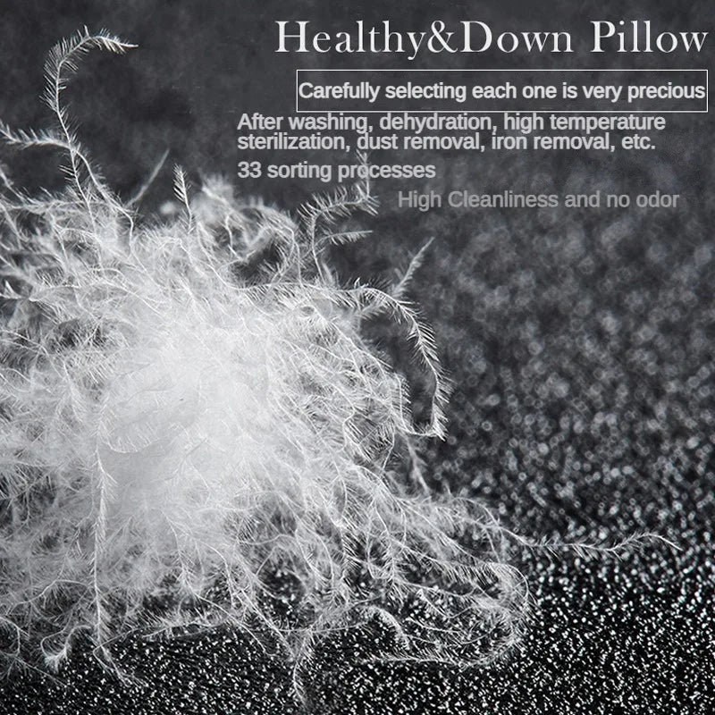 Gåsedunspude med 95% Dun og Bomuldsbetræk