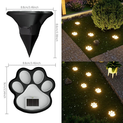 Solcelledrevne LED-Poteaftryk Havelamper