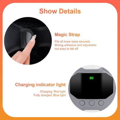 Smart Knæmassager med Varme og Vibration