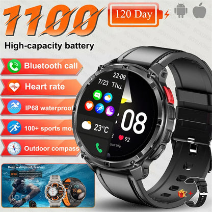 GPS-Smartwatch med Kompas og Sportssporing