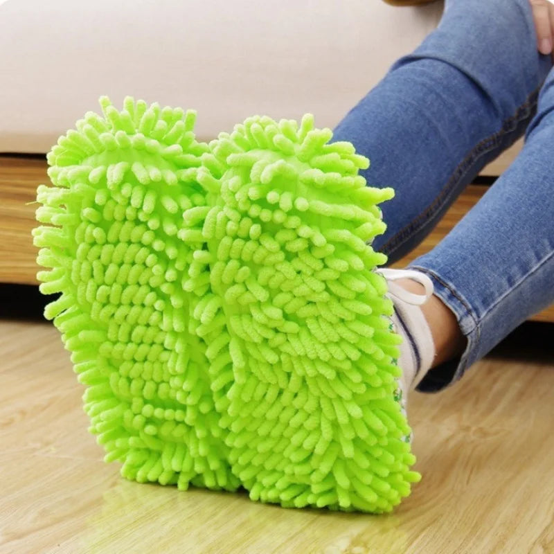 1 Par Mikrofiber Moppehjemmesko