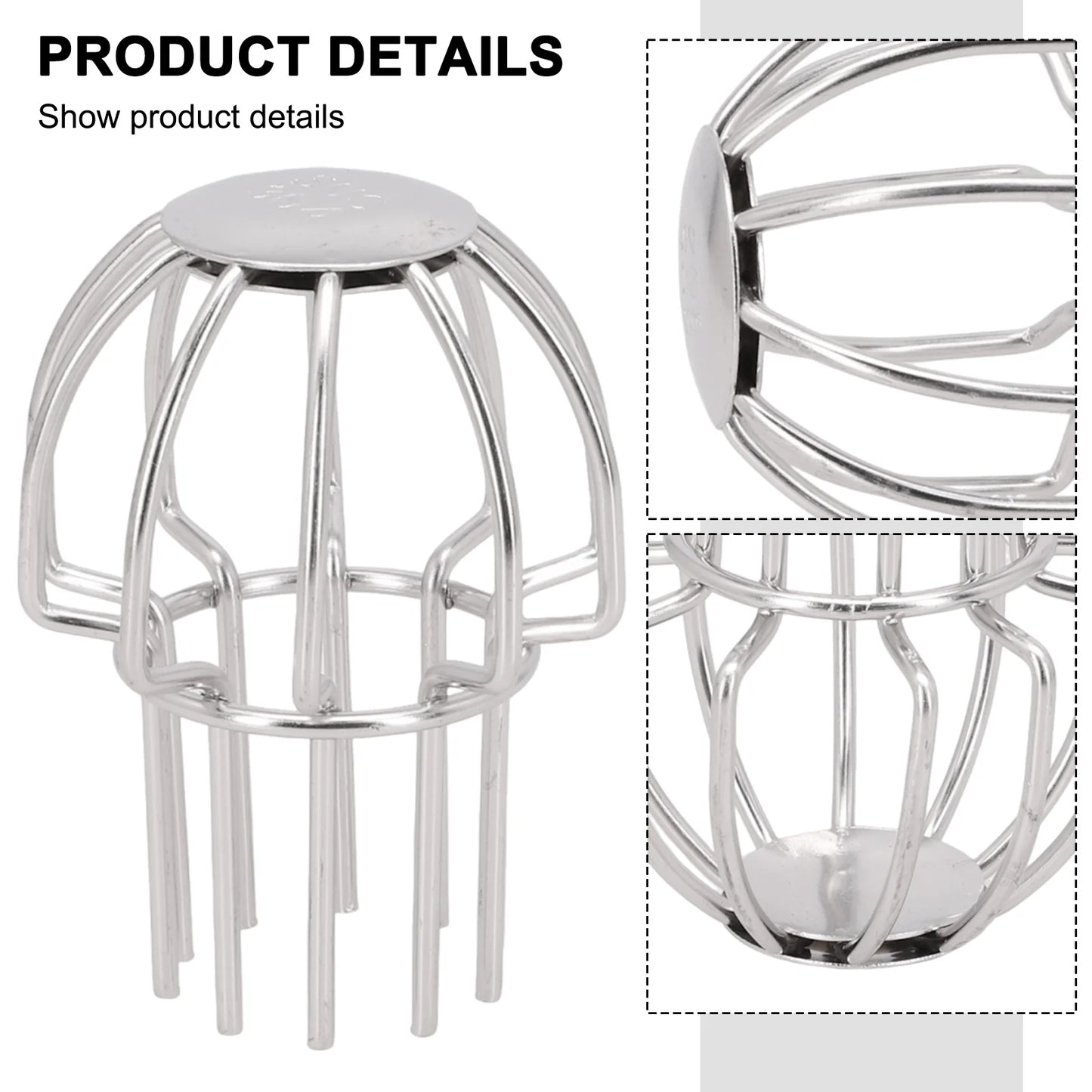 Bladfanger til Afløb i Rustfrit Stål