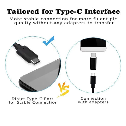USB Type-C Endoskopkamera med LED-lys